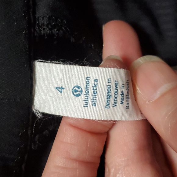 LULULEMON Trouser pant size 4 black - Picture 5 of 6